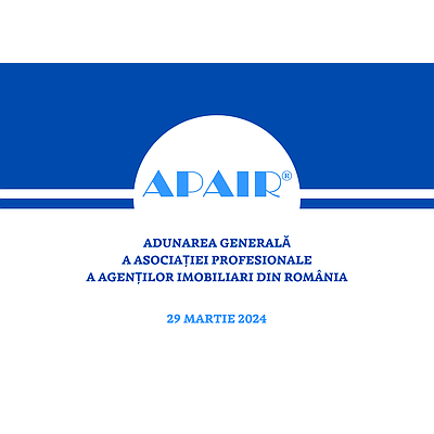 Adunarea Generală a Asociației Profesionale a  Agenților Imobiliari din România (A.P.A.I.R.)